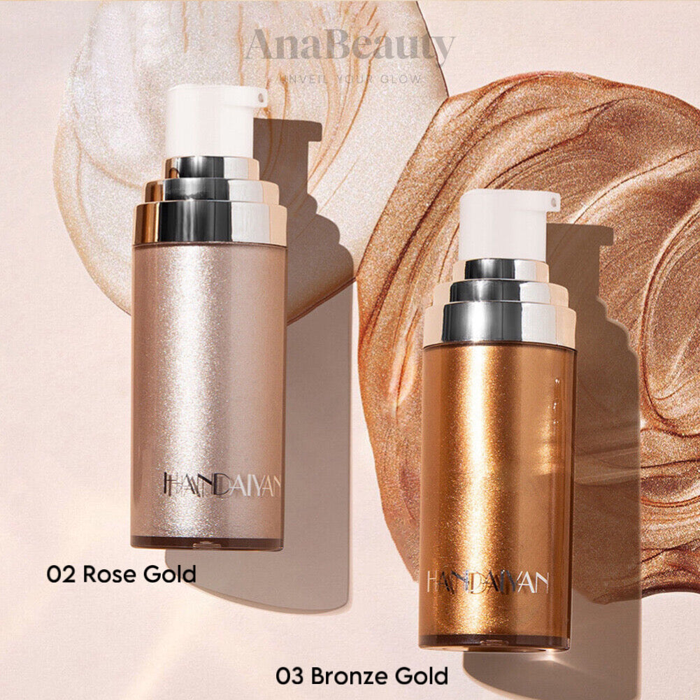 HANDIYON – Rozświetlacz do Ciała w Płynie [02 Rose gold]