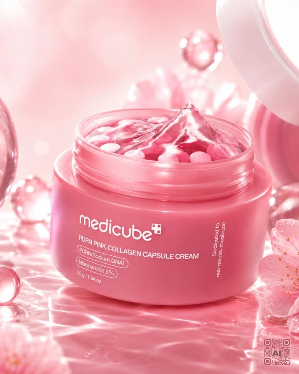 Zdjęcie wygenerowane przy użyciu AI · Medicube PDRN Pink Collagen Capsule Cream