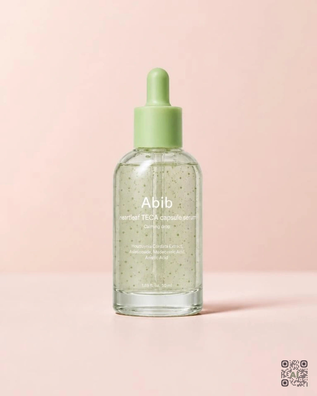 Zdjęcie wygenerowane przy użyciu AI · Abib Heartleaf TECA Capsule Serum Calming Drop
