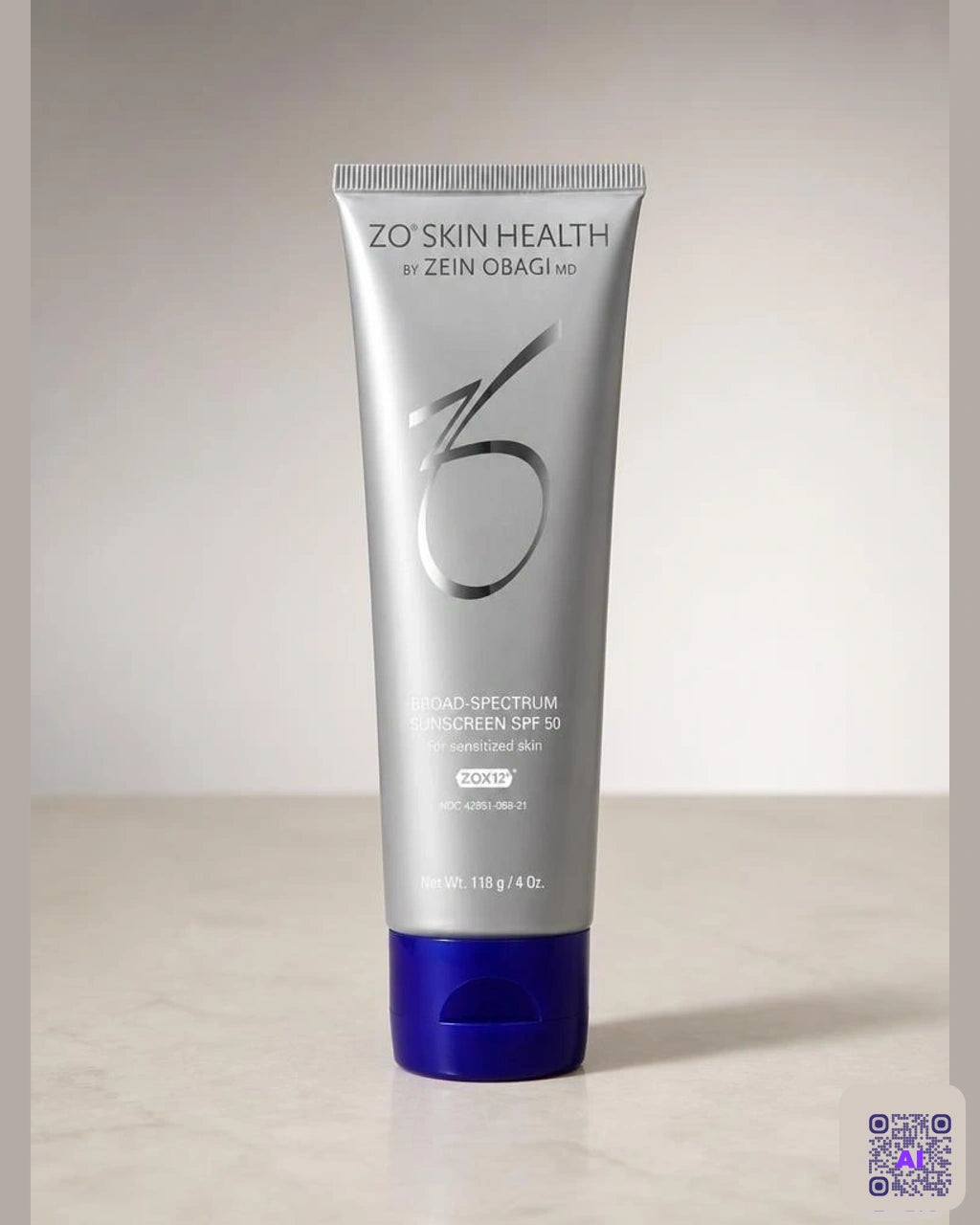 Zdjęcie wygenerowane przy użyciu AI · ZO Skin Health Krem z filtrem o szerokim spektrum ochrony SPF 50 118 g