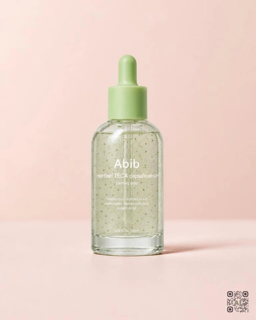Zdjęcie wygenerowane przy użyciu AI · Abib Heartleaf TECA Capsule Serum Calming Drop