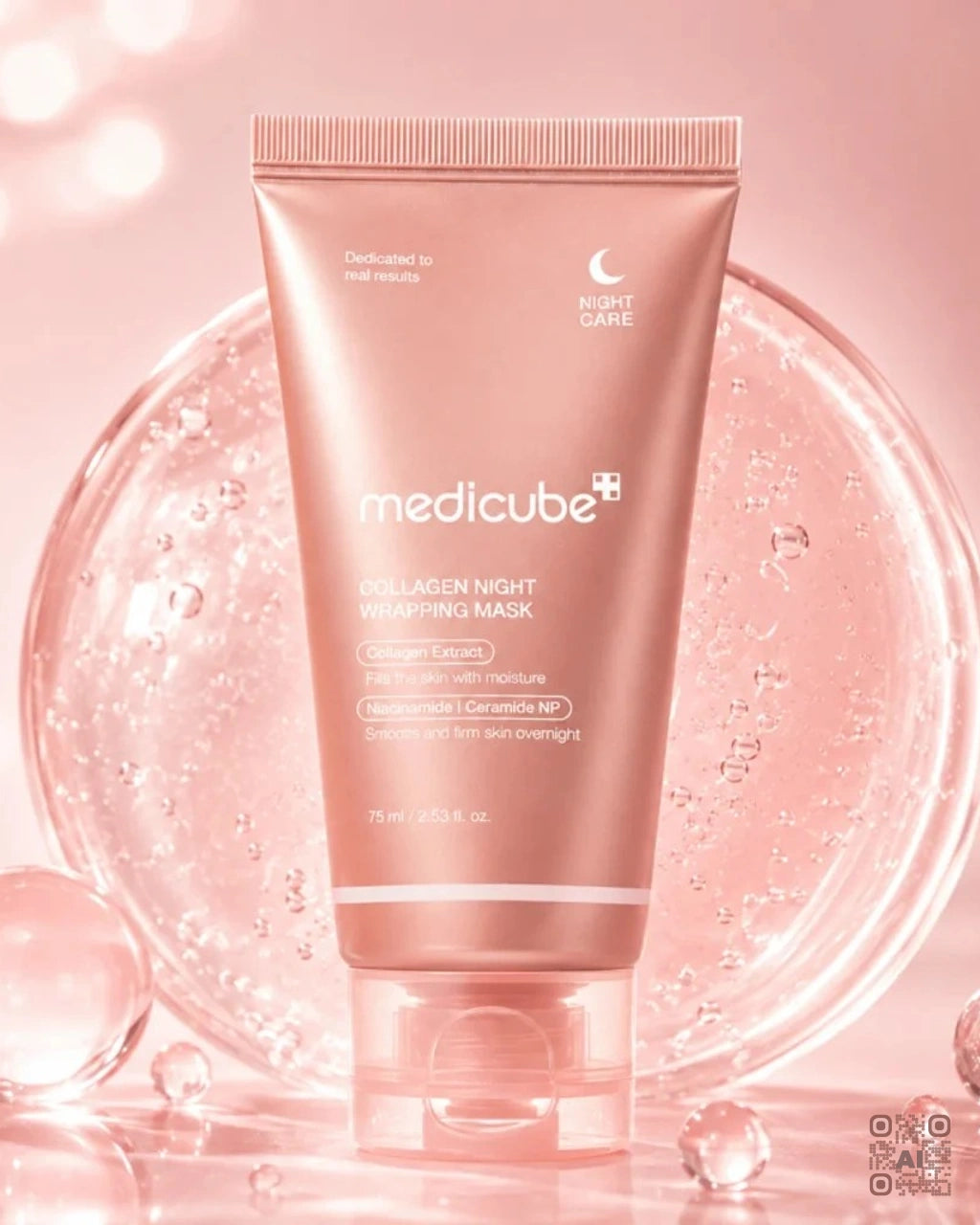 Zdjęcie wygenerowane przy użyciu AI · Medicube Collagen Night Wrapping Mask