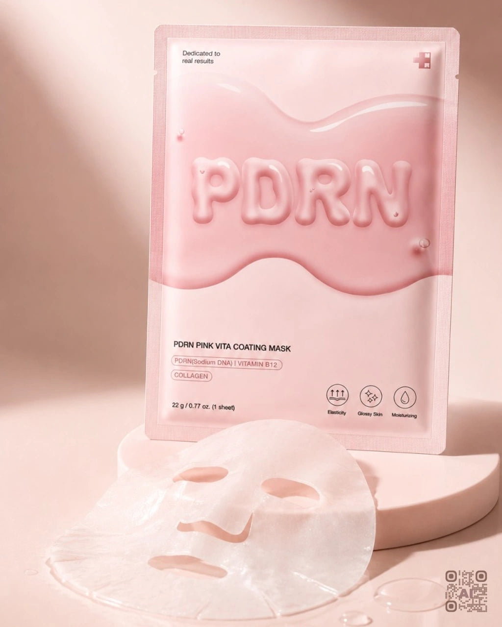 Zdjęcie wygenerowane przy użyciu AI · Medicube PDRN Pink Vita Coating Mask