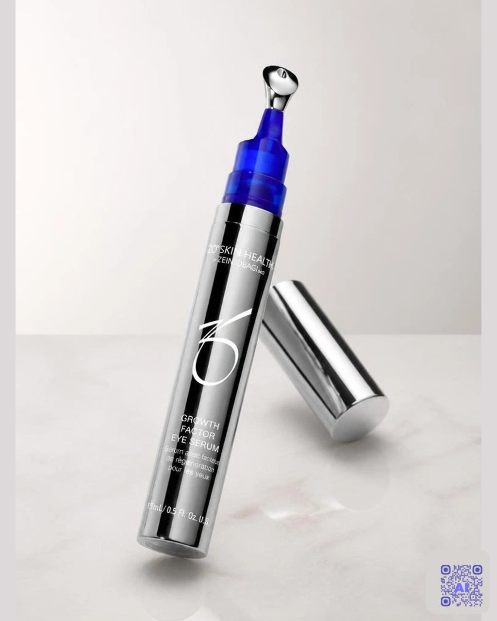 Zdjęcie wygenerowane przy użyciu AI · ZO Skin Health Stymulujące serum pod oczy 15 ml
