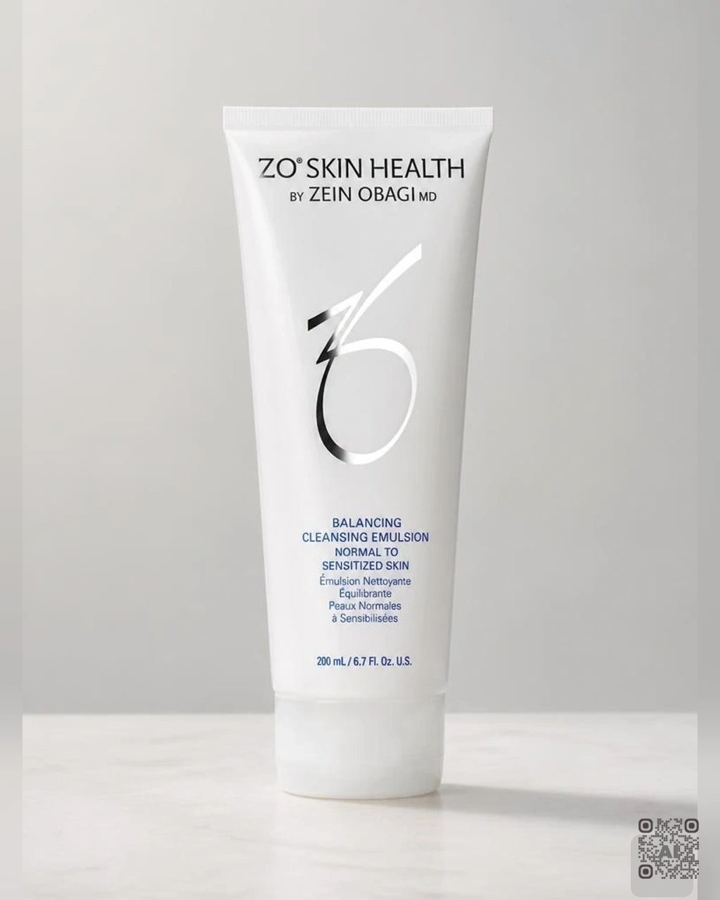 Zdjęcie wygenerowane przy użyciu AI · ZO Skin Health Emulsja oczyszczająca do cer wrażliwych 200 ml