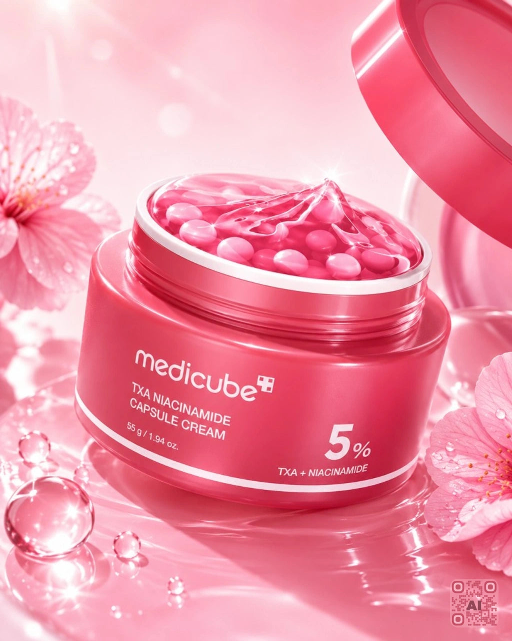 Zdjęcie wygenerowane przy użyciu AI · Medicube TXA Niacinamide Capsule Cream