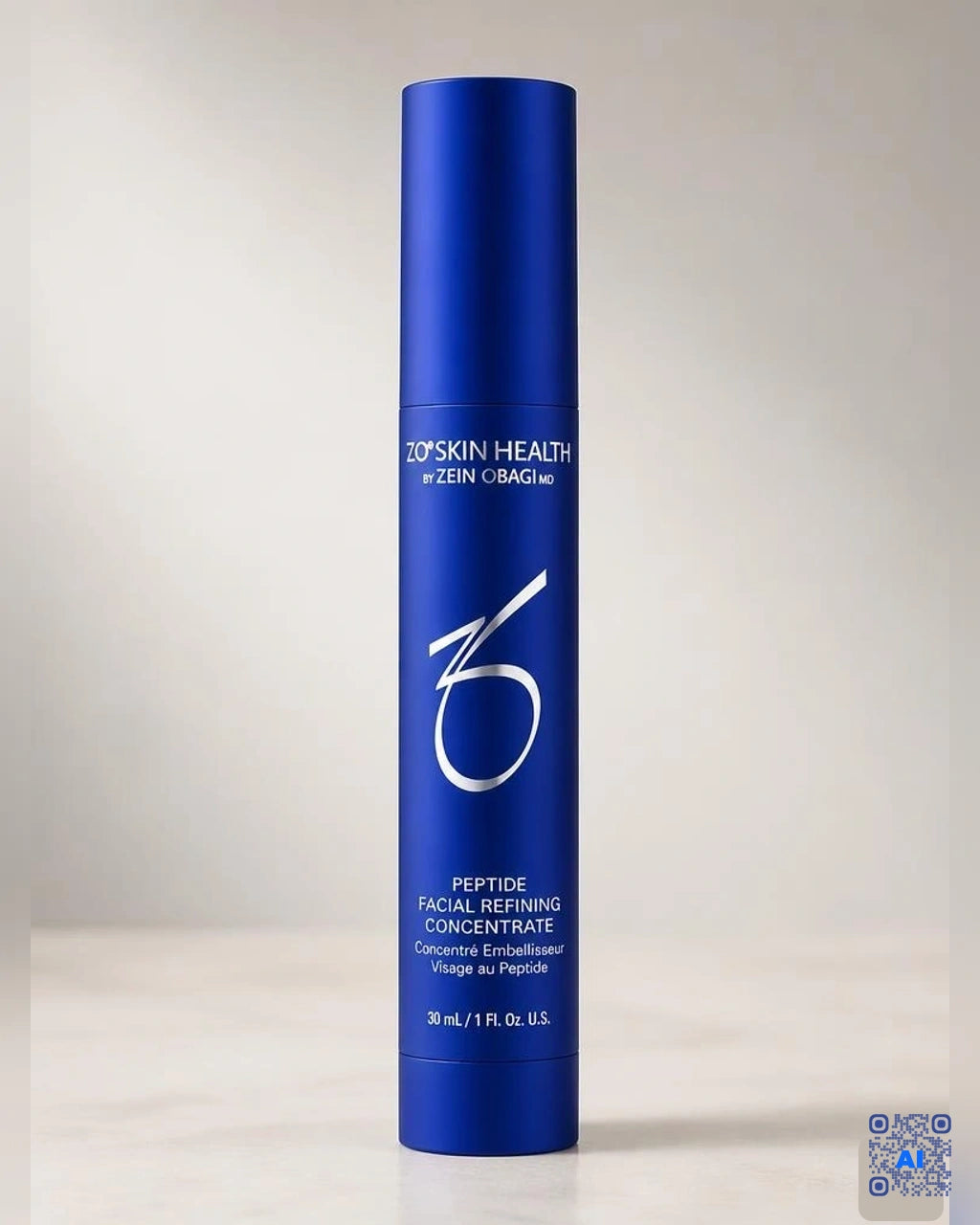 Zdjęcie wygenerowane przy użyciu AI · ZO Skin Health Peptydowy koncentrat wygładzający do twarzy 30 ml