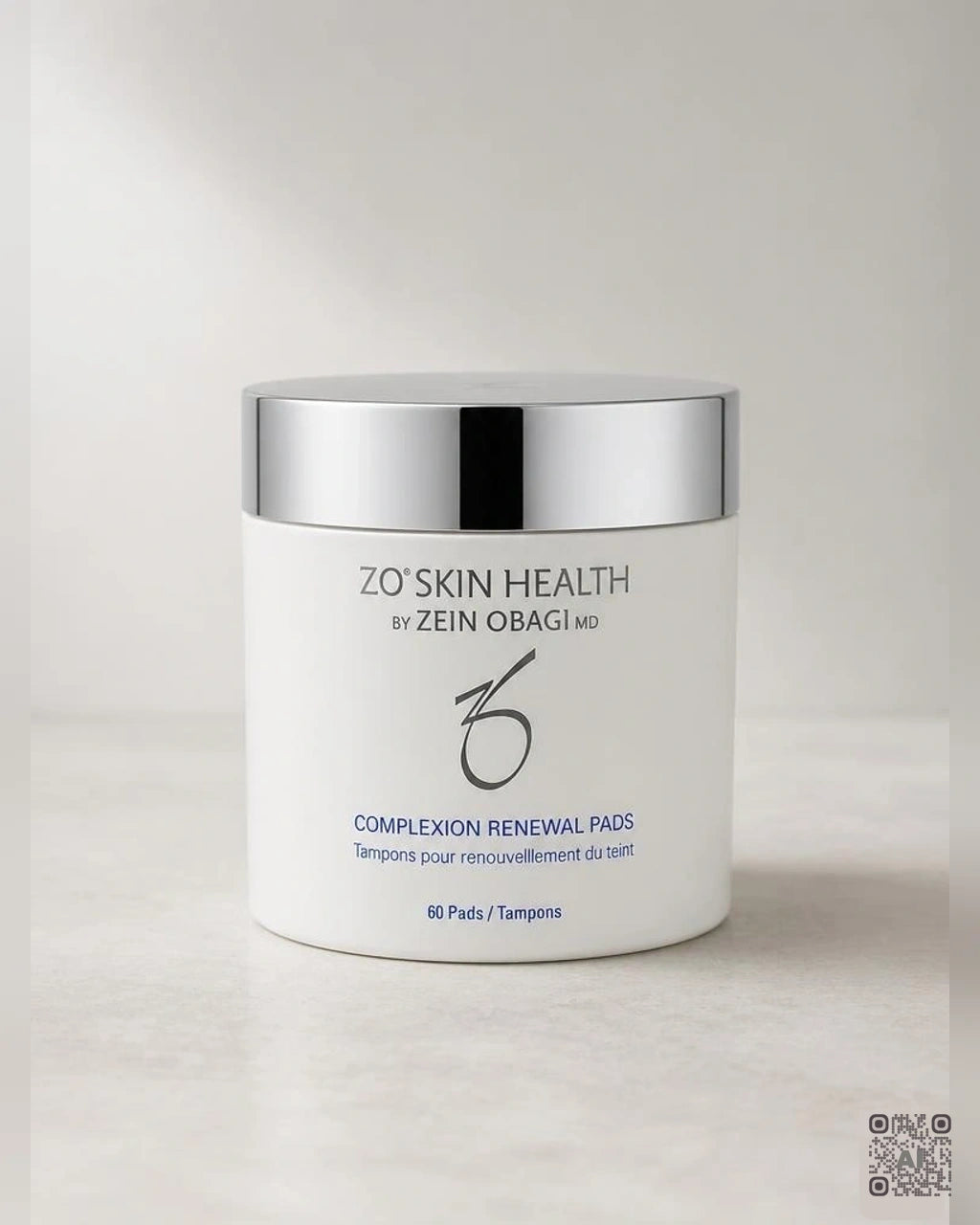 Zdjęcie wygenerowane przy użyciu AI · ZO Skin Health Płatki oczyszczające do skóry normalnej i tłustej 60 szt.