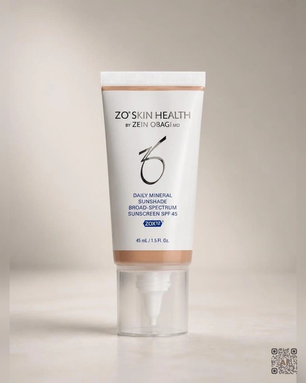 Zdjęcie wygenerowane przy użyciu AI · ZO Skin Health Daily Mineral SunShade SPF 30 Fair 45 ml
