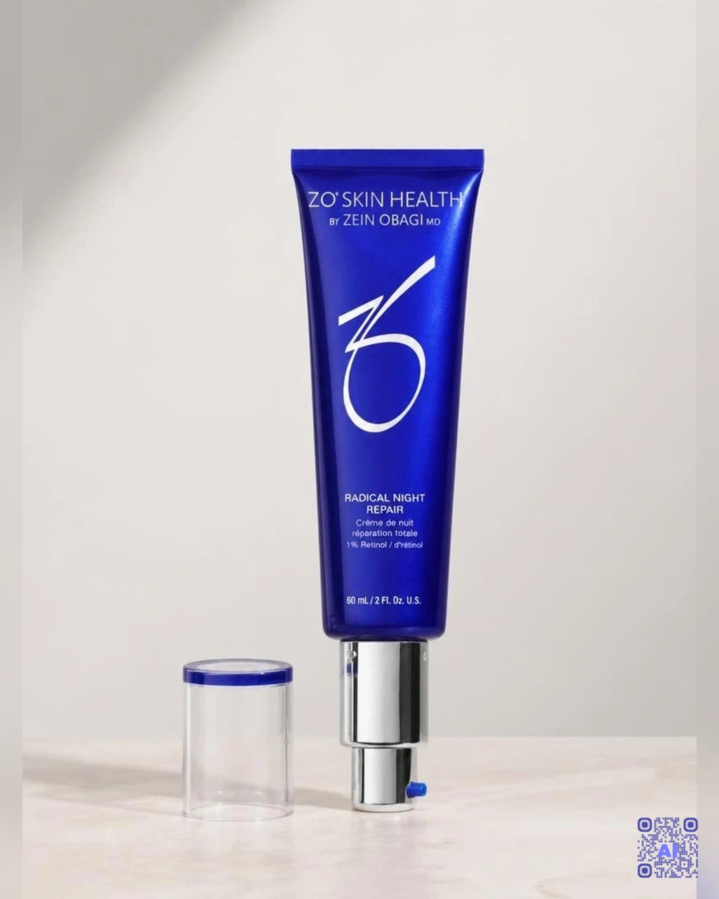 Zdjęcie wygenerowane przy użyciu AI · ZO Skin Health Preparat odbudowujący na noc 60 ml