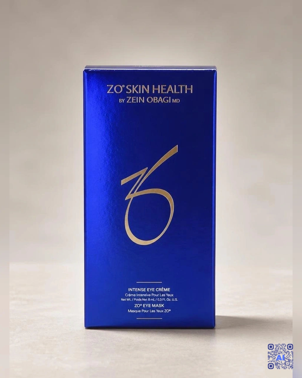 Zdjęcie wygenerowane przy użyciu AI · ZO Skin Health Intense Eye Creme 8 ml + chłodząca maska na okolice oczu