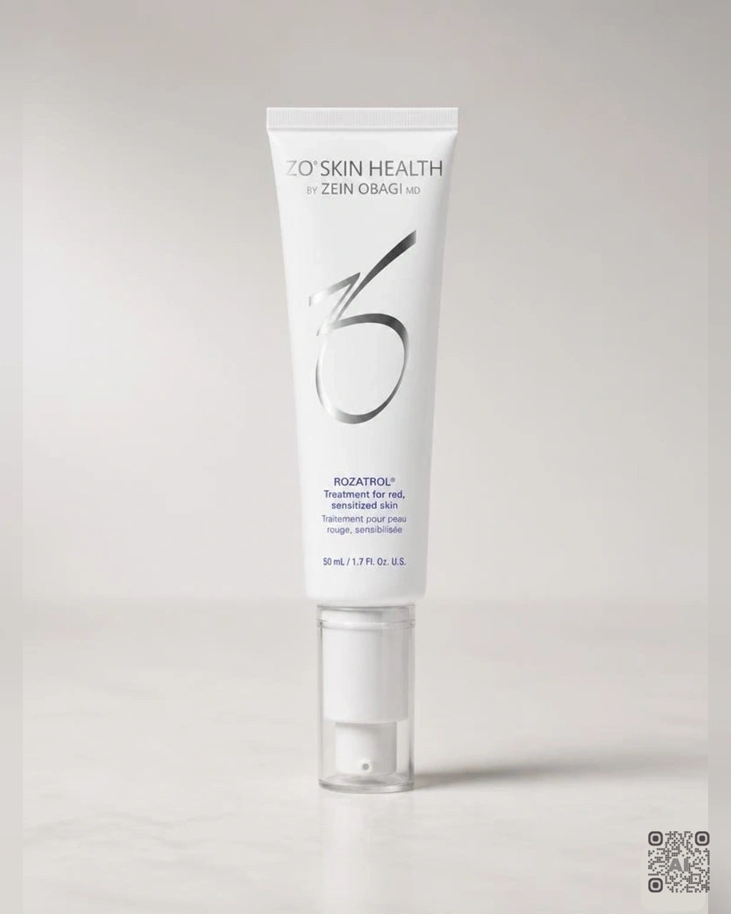 Zdjęcie wygenerowane przy użyciu AI · ZO Skin Health Rozatrol – kuracja dla zaczerwienionej, uwrażliwionej skóry 50 ml