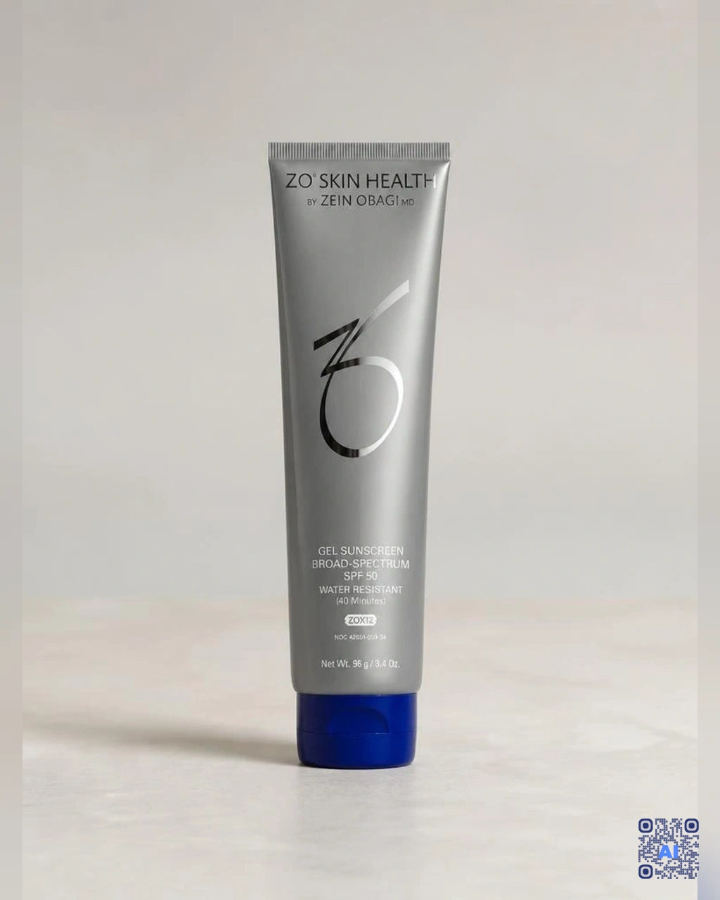 Zdjęcie wygenerowane przy użyciu AI · ZO Skin Health Gel Sunscreen Broad Spectrum SPF 30 96 g
