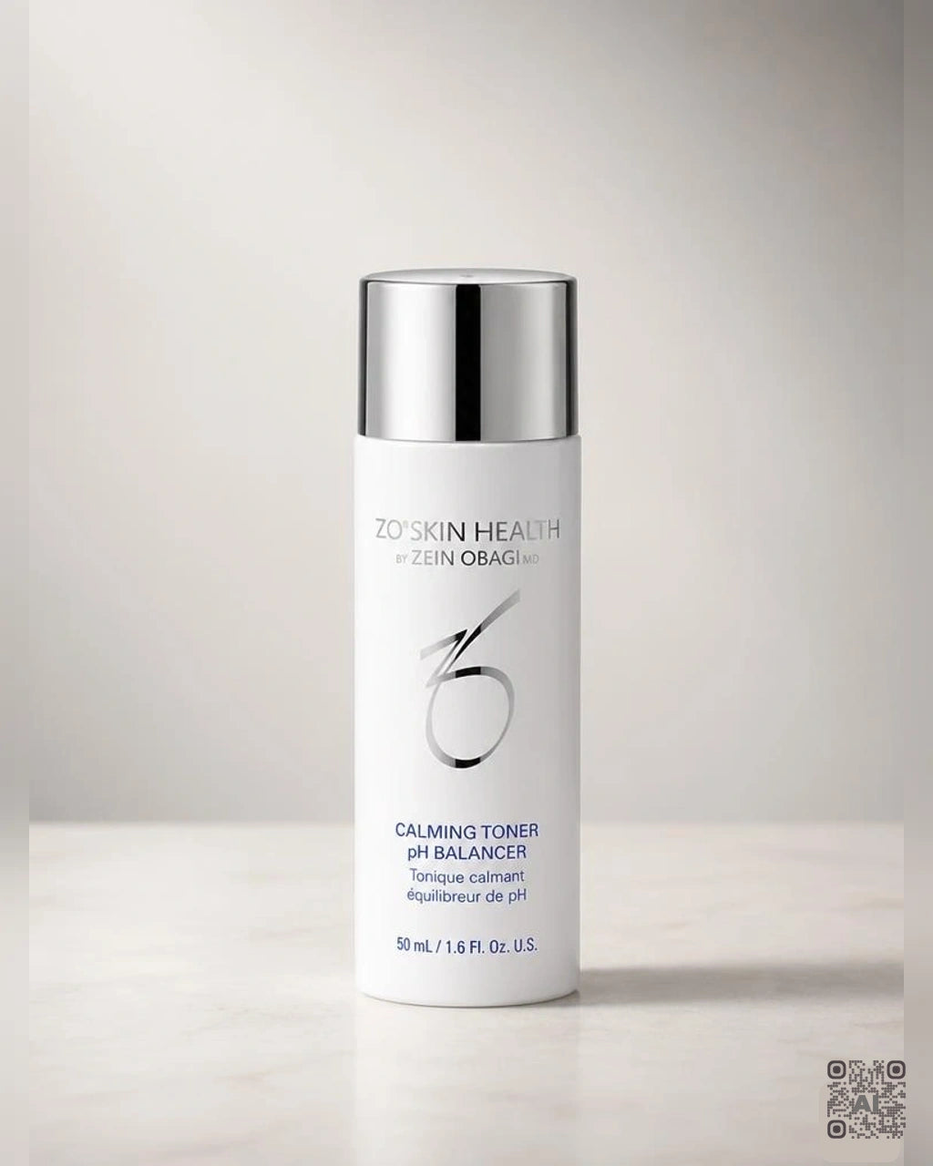 Zdjęcie wygenerowane przy użyciu AI · ZO Skin Health Kojący tonik równoważący pH skóry 50 ml