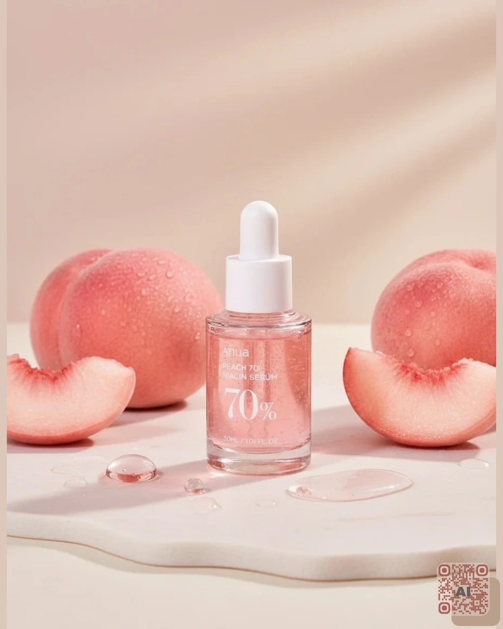 Zdjęcie wygenerowane przy użyciu AI · Serum Anua peach (4)