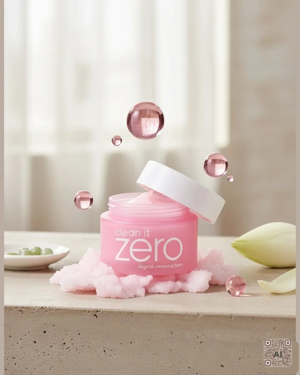 Zdjęcie wygenerowane przy użyciu AI · Balsam do demakijażu Clean it Zero (4)