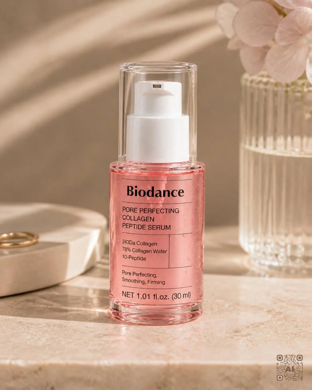 Zdjęcie wygenerowane przy użyciu AI · Biodance serum kolagenowe z peptydami (4)