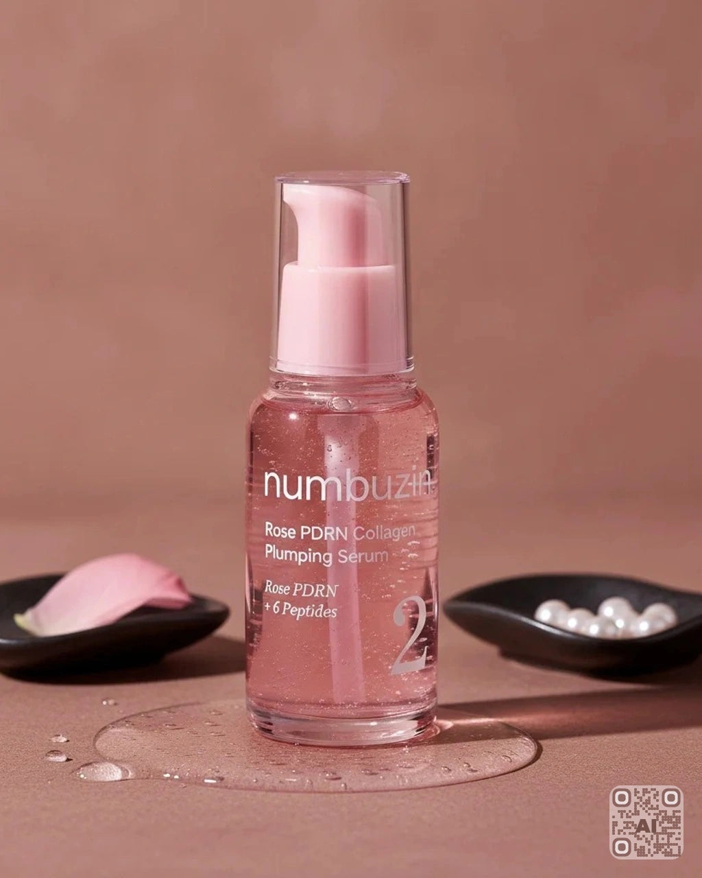 Zdjęcie wygenerowane przy użyciu AI · Numbuzin No.2 Rose PDRN Collagen Plumping Serum (2)