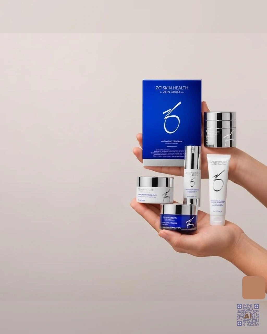 Zdjęcie wygenerowane przy użyciu AI · ZO Skin Health Anti-Aging Program – zestaw 5 produktów (2)