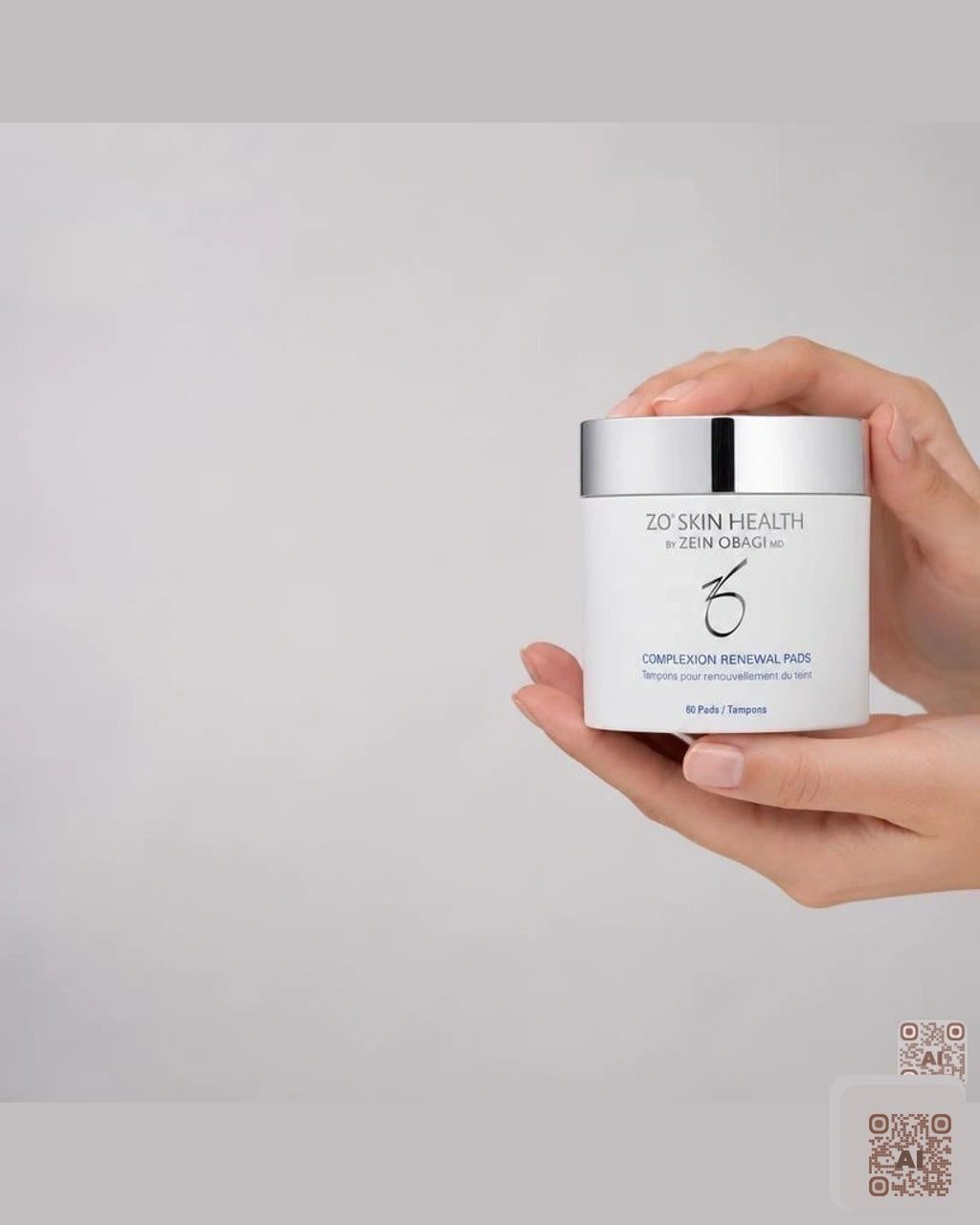 Zdjęcie wygenerowane przy użyciu AI · ZO Skin Health Płatki oczyszczające do skóry normalnej i tłustej 60 szt. (2)