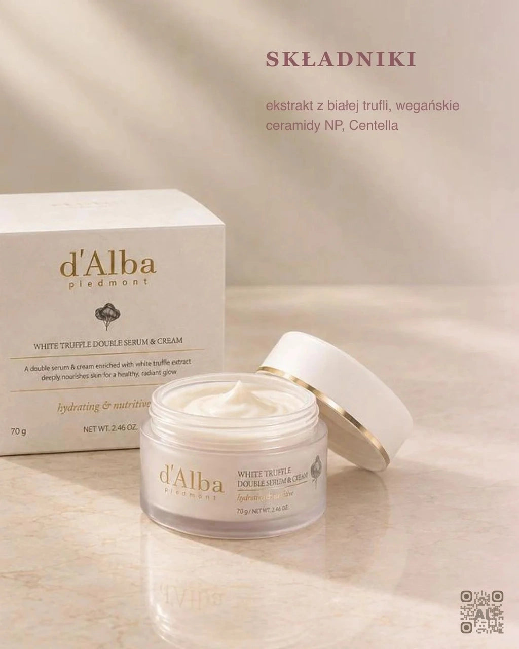 Zdjęcie wygenerowane przy użyciu AI · d'Alba White Truffle Double Serum & Cream (2)