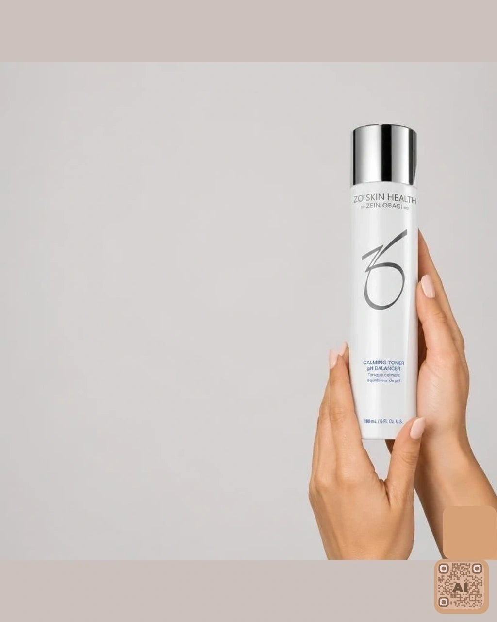 Zdjęcie wygenerowane przy użyciu AI · ZO Skin Health Kojący tonik równoważący pH skóry 180 ml (2)