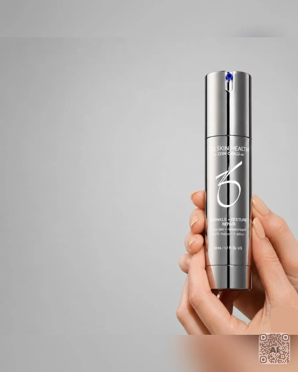 Zdjęcie wygenerowane przy użyciu AI · ZO Skin Health Krem redukujący zmarszczki i poprawiający teksturę skóry z retinolem 0,5% 50 ml (2)