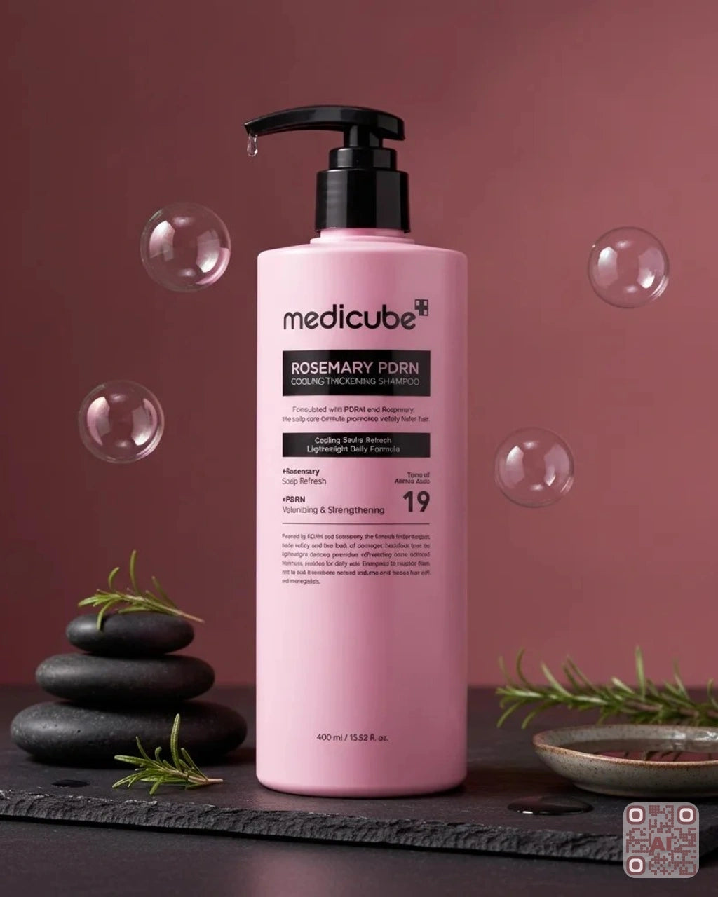 Zdjęcie wygenerowane przy użyciu AI · Medicube Rosemary PDRN Cooling Thickening Shampoo (2)