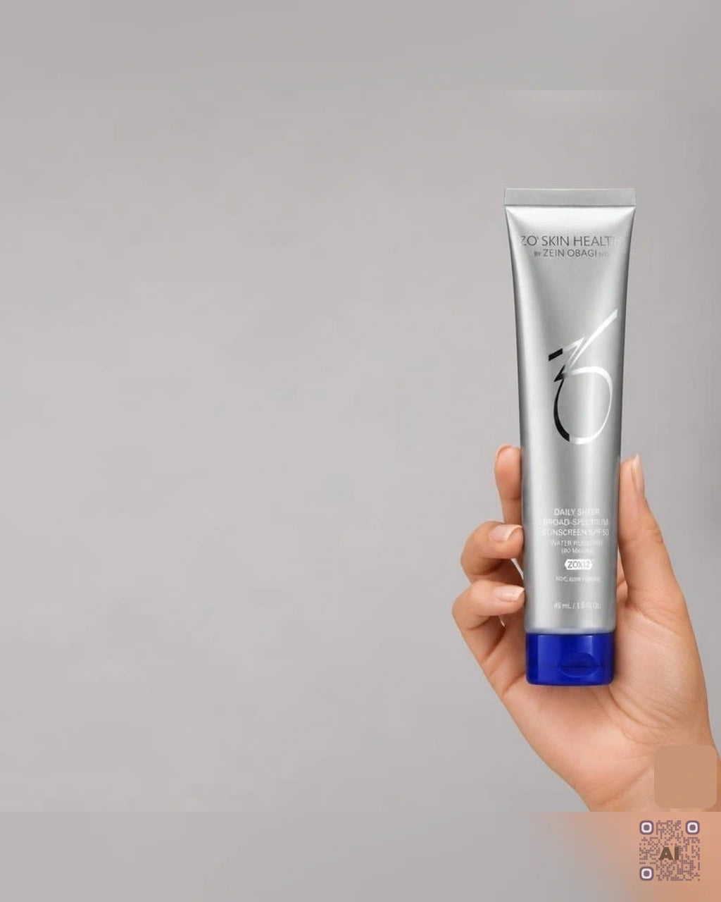 Zdjęcie wygenerowane przy użyciu AI · ZO Skin Health Transparentna, codzienna ochrona o szerokim spektrum SPF 50 45 ml (2)