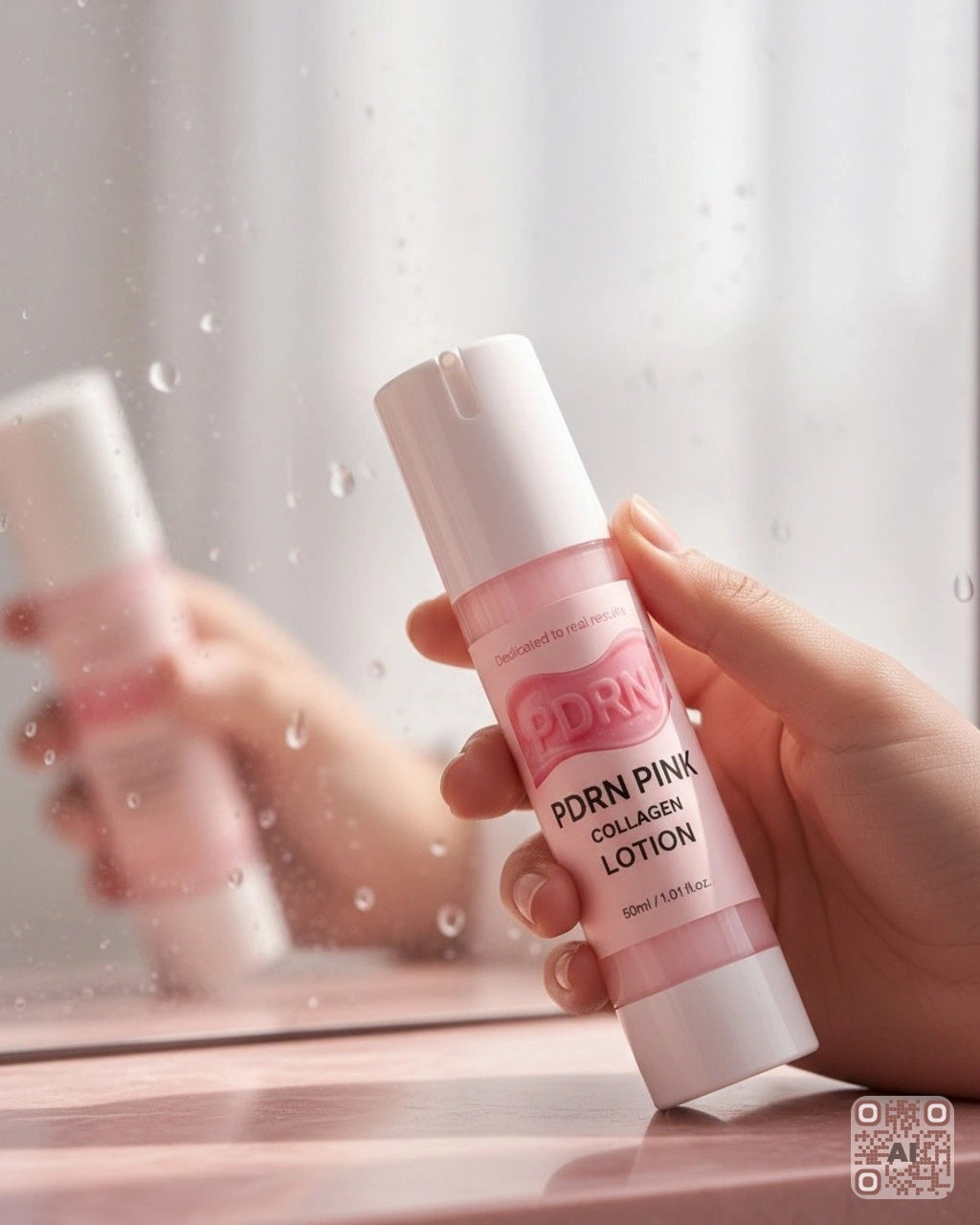 Zdjęcie wygenerowane przy użyciu AI · PDRN Pink Collagen Lotion (2)