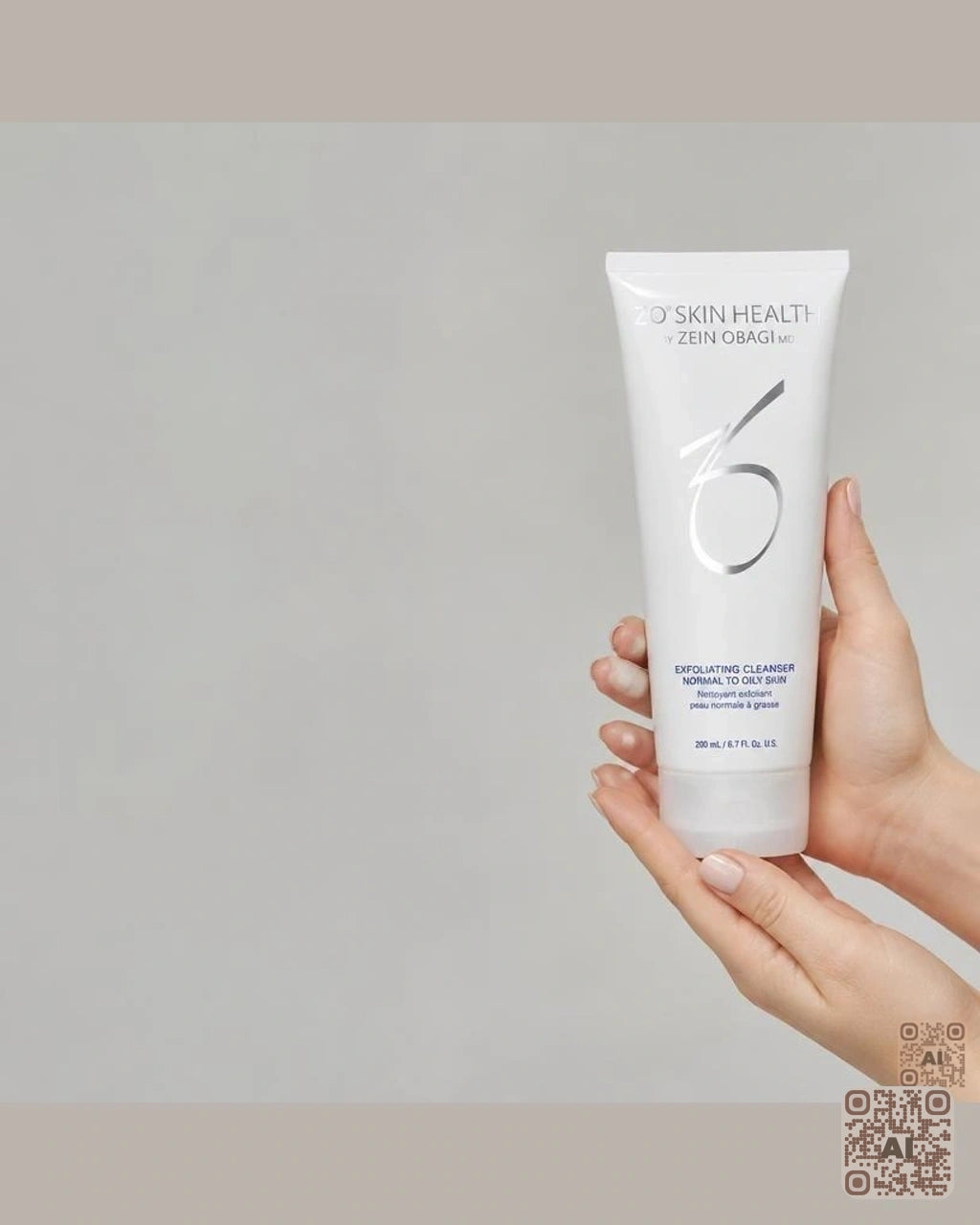 Zdjęcie wygenerowane przy użyciu AI · ZO Skin Health Żel oczyszczający do skóry normalnej i tłustej 200 ml (2)