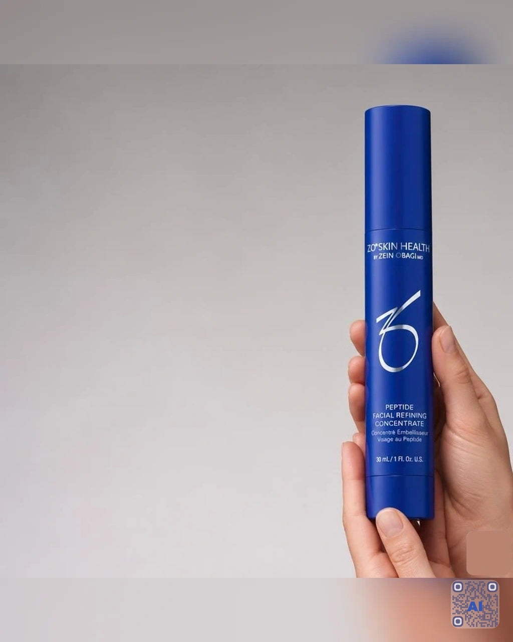 Zdjęcie wygenerowane przy użyciu AI · ZO Skin Health Peptydowy koncentrat wygładzający do twarzy 30 ml (2)