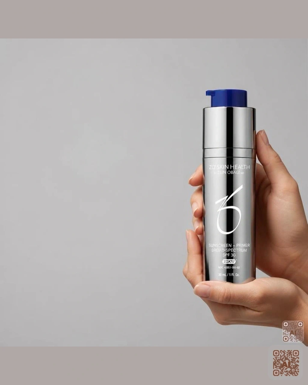 Zdjęcie wygenerowane przy użyciu AI · ZO Skin Health Krem z filtrem o szerokim spektrum ochrony SPF 30 + Baza pod podkład 30 ml (2)