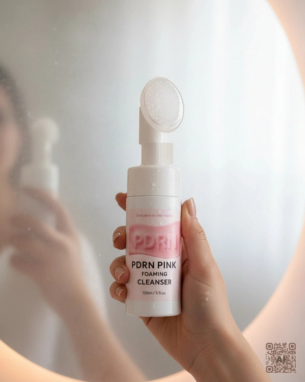 Zdjęcie wygenerowane przy użyciu AI · PDRN PINK Foaming Cleanser (2)