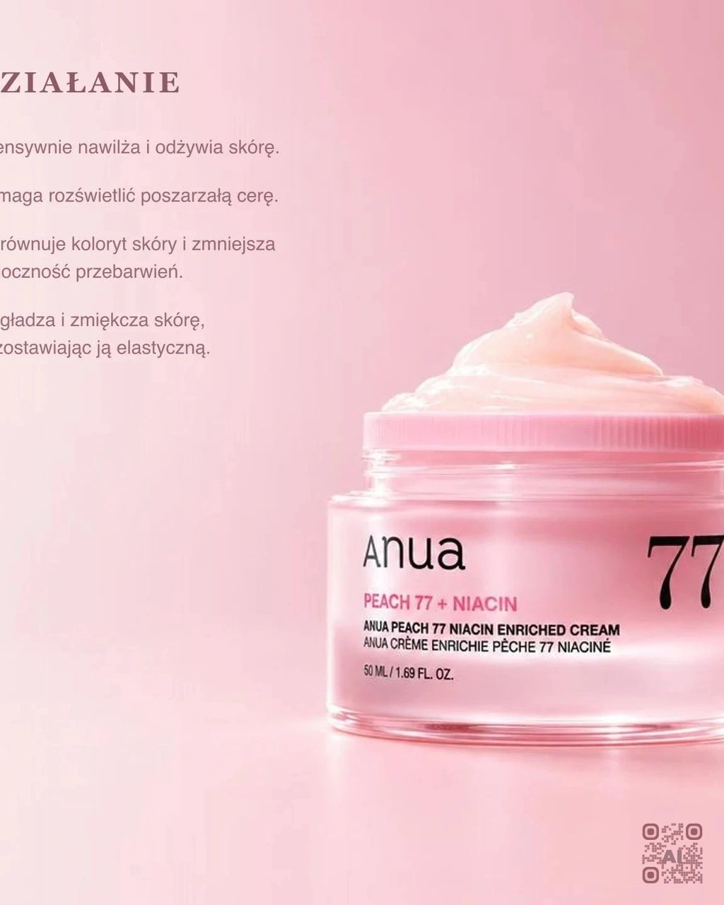 Zdjęcie wygenerowane przy użyciu AI · Anua Peach 77 Niacin Enriched Cream (3)