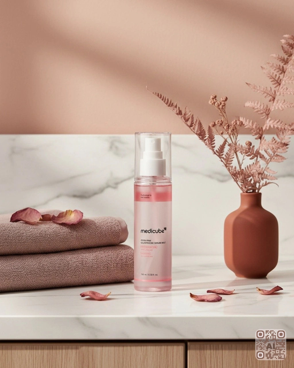 Zdjęcie wygenerowane przy użyciu AI · Medicube PDRN Pink Glutathione Serum Mist (2)