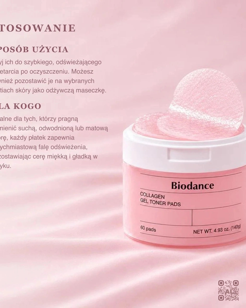 Zdjęcie wygenerowane przy użyciu AI · Biodance Collagen Gel Toner Pads (3)