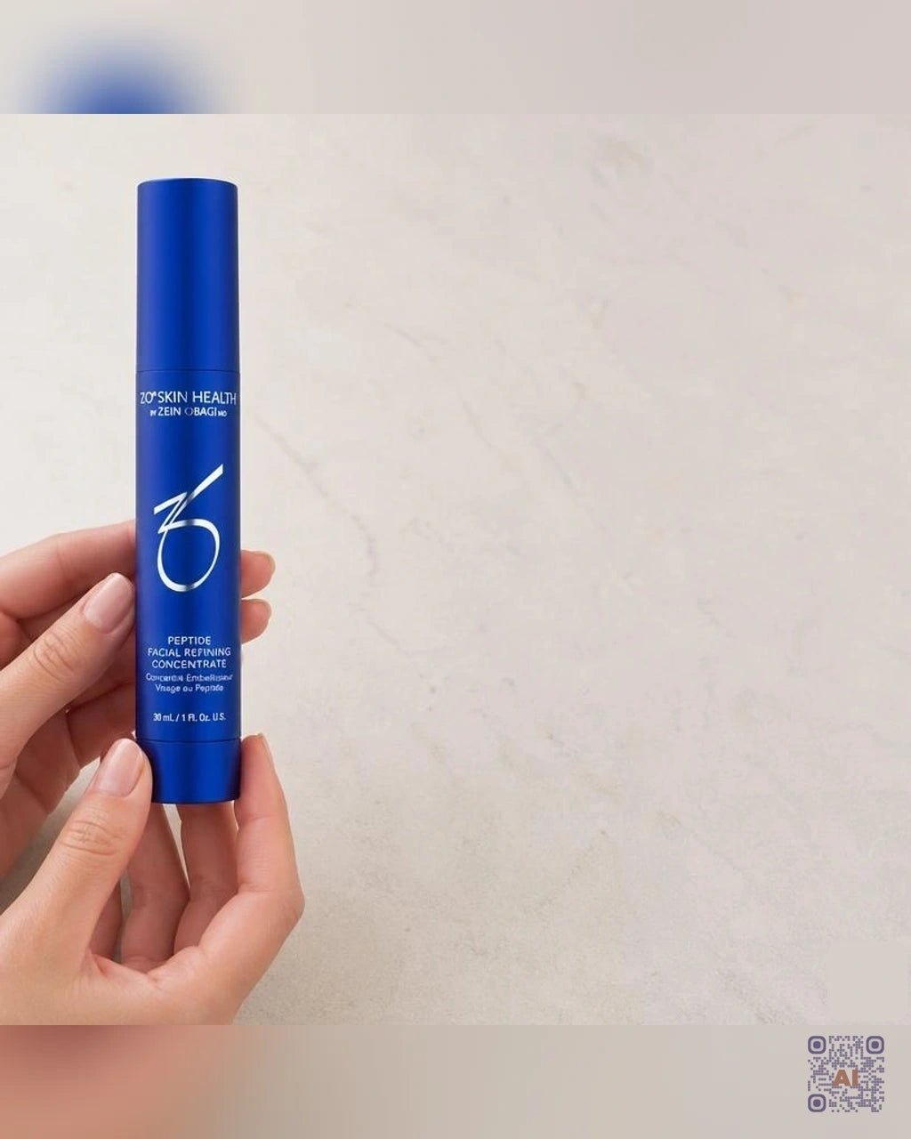 Zdjęcie wygenerowane przy użyciu AI · ZO Skin Health Peptydowy koncentrat wygładzający do twarzy 30 ml (3)