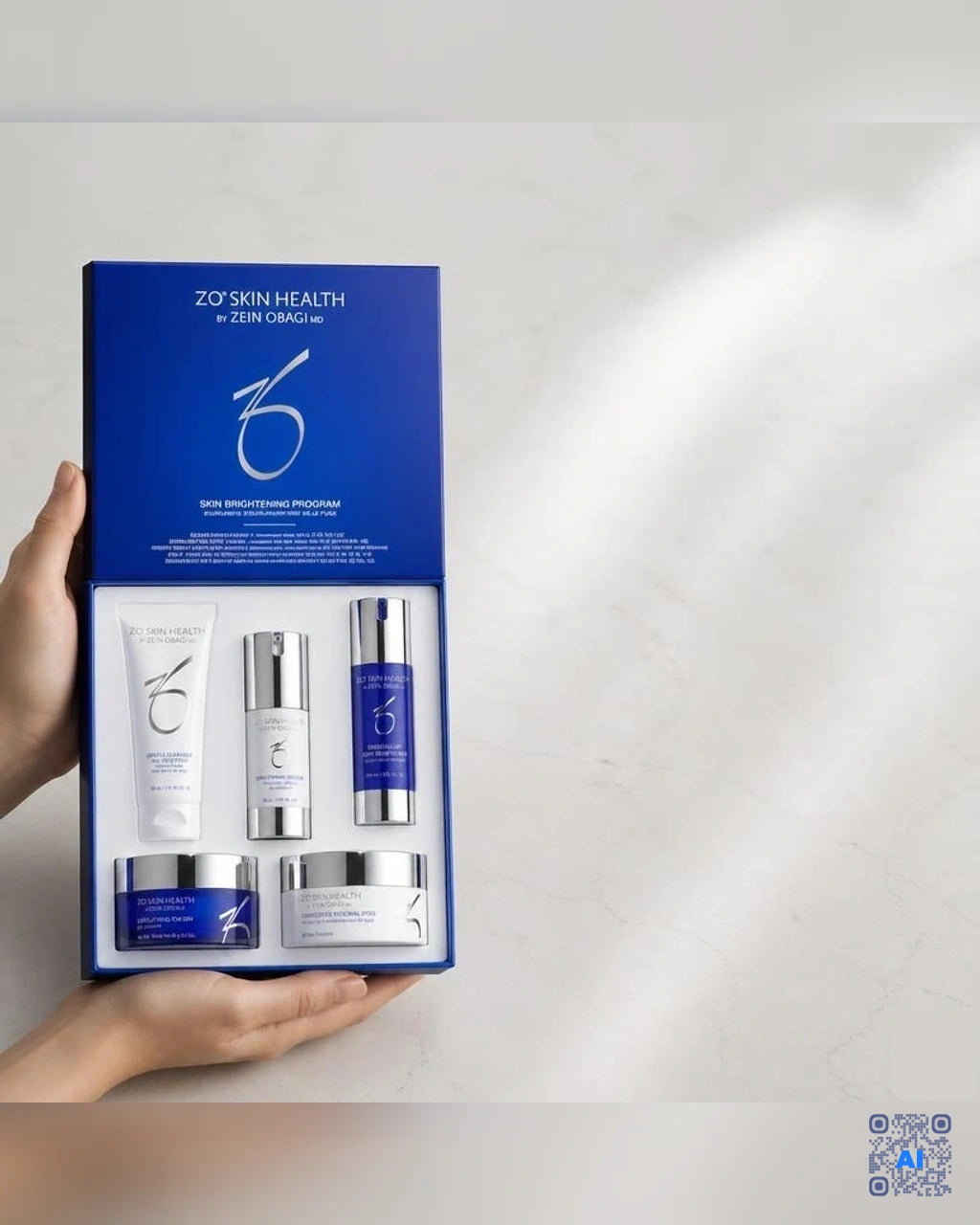 Zdjęcie wygenerowane przy użyciu AI · ZO Skin Health Skin Brightening Program – zestaw 5 produktów (3)