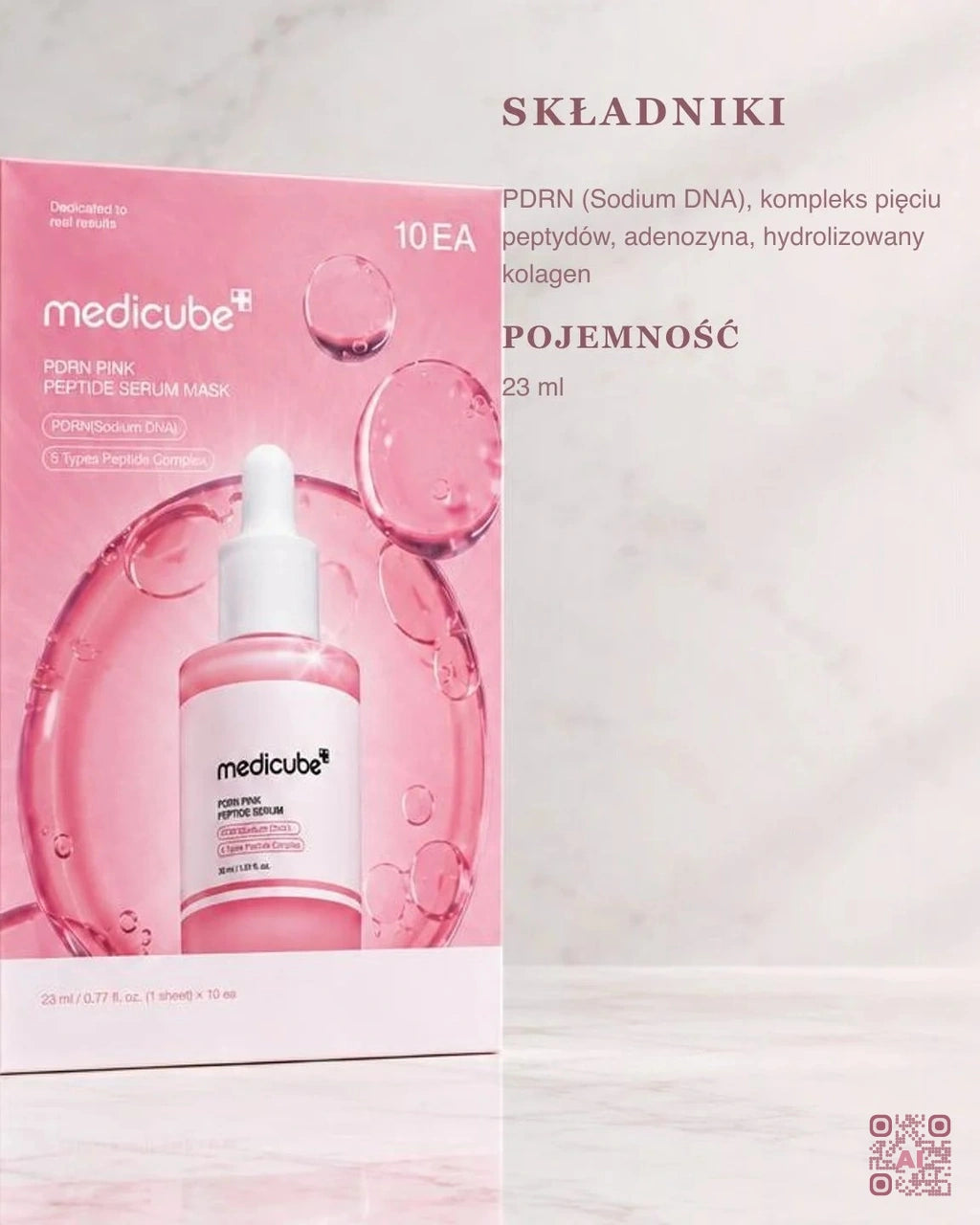 Zdjęcie wygenerowane przy użyciu AI · Medicube PDRN Pink Peptide Serum Mask (3)