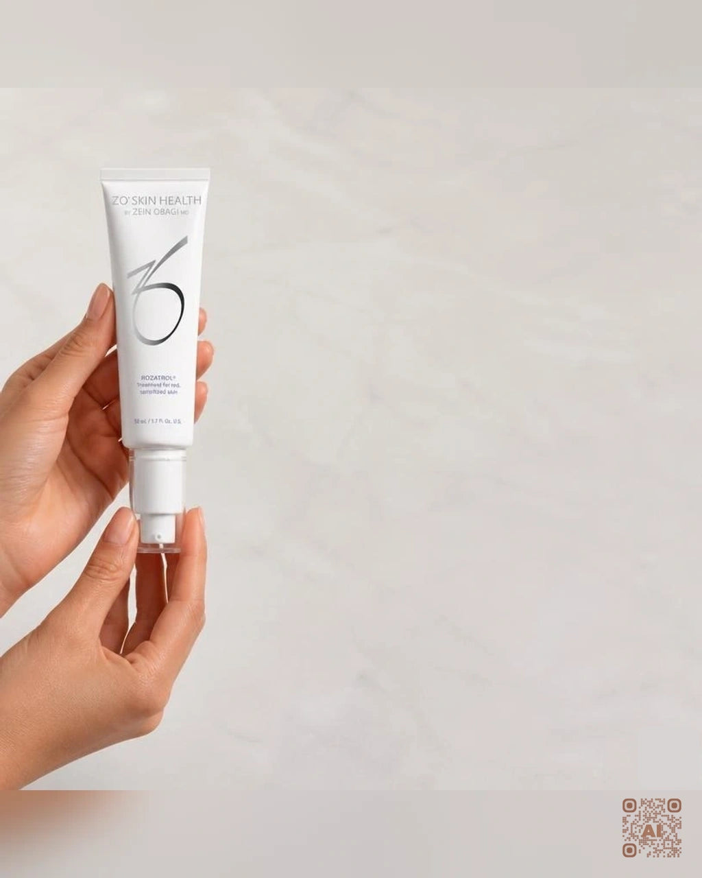 Zdjęcie wygenerowane przy użyciu AI · ZO Skin Health Rozatrol – kuracja dla zaczerwienionej, uwrażliwionej skóry 50 ml (3)