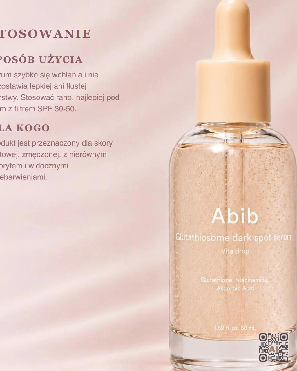 Zdjęcie wygenerowane przy użyciu AI · Abib Glutathiosome Dark Spot Serum Vita Drop (3)