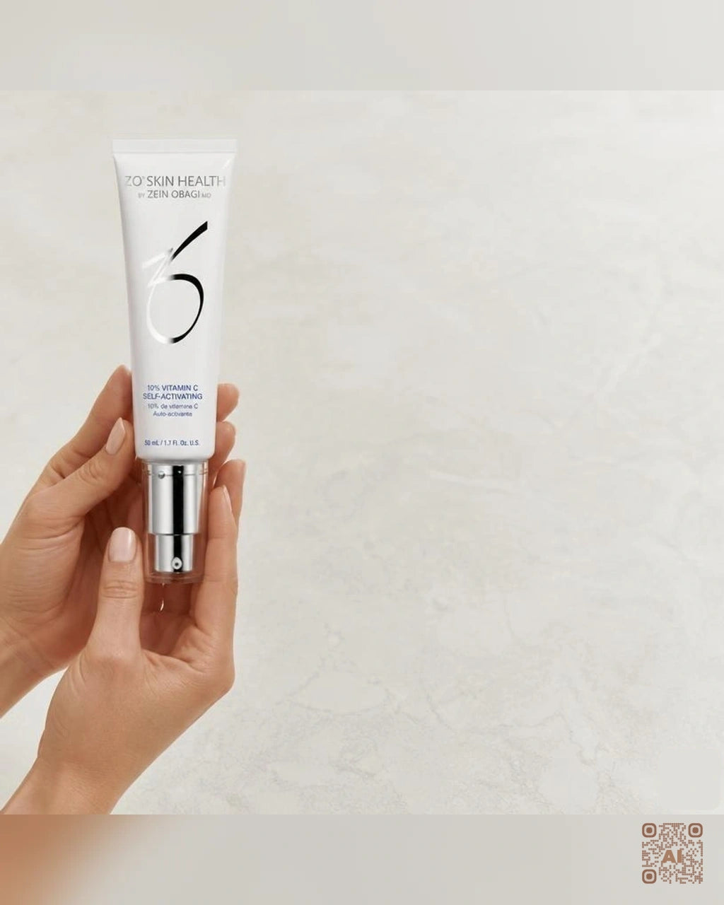 Zdjęcie wygenerowane przy użyciu AI · ZO Skin Health Serum z samoaktywującą się witaminą C 10% 50 ml (3)