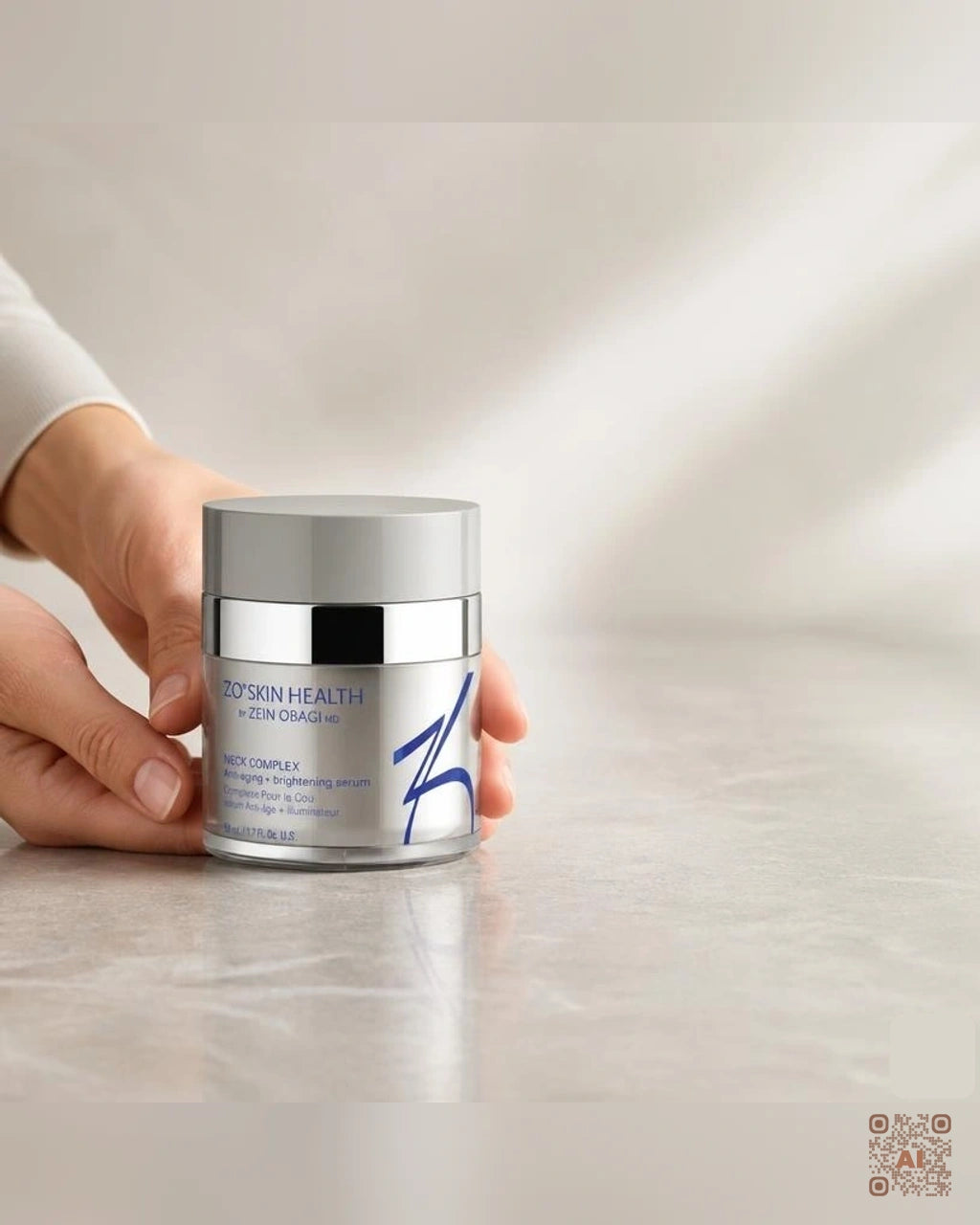 Zdjęcie wygenerowane przy użyciu AI · ZO Skin Health Serum przeciwstarzeniowe i rozjaśniające 50 ml (3)