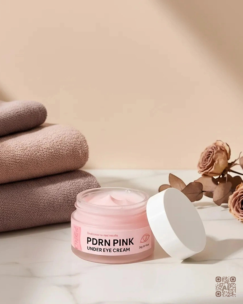 Zdjęcie wygenerowane przy użyciu AI · PDRN Pink Under Eye Cream (3)