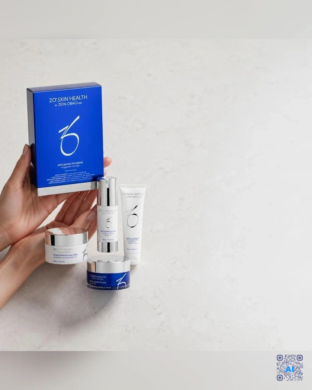 Zdjęcie wygenerowane przy użyciu AI · ZO Skin Health Anti-Aging Program Kit – zestaw 5 produktów (3)
