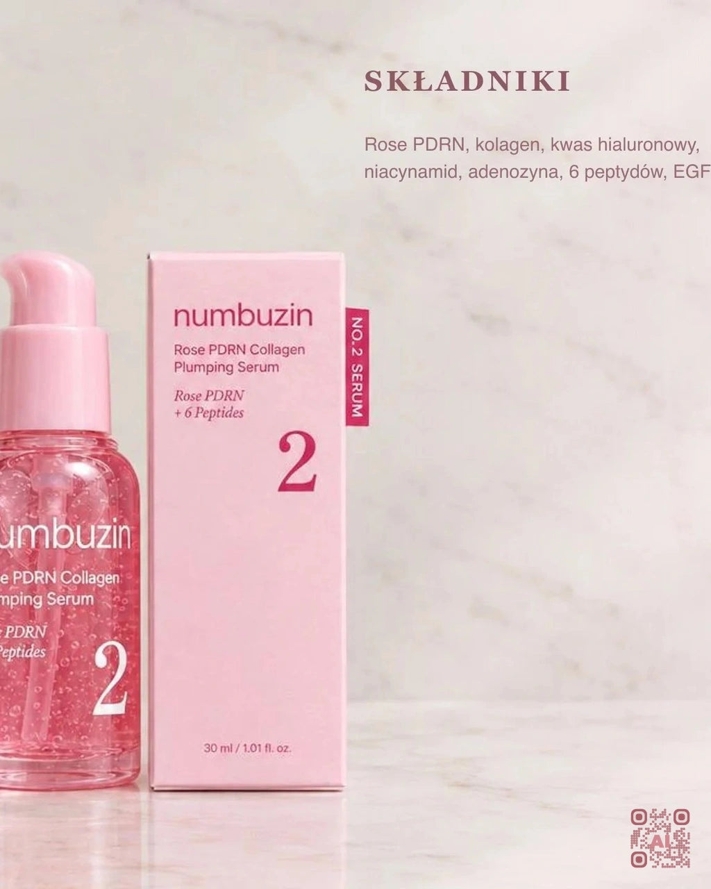Zdjęcie wygenerowane przy użyciu AI · Numbuzin No.2 Rose PDRN Collagen Plumping Serum (3)