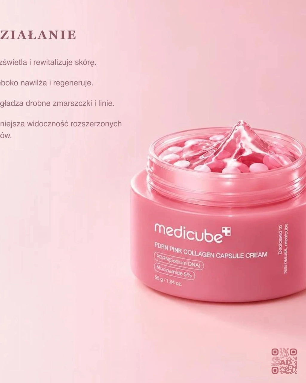 Zdjęcie wygenerowane przy użyciu AI · Medicube PDRN Pink Collagen Capsule Cream (3)