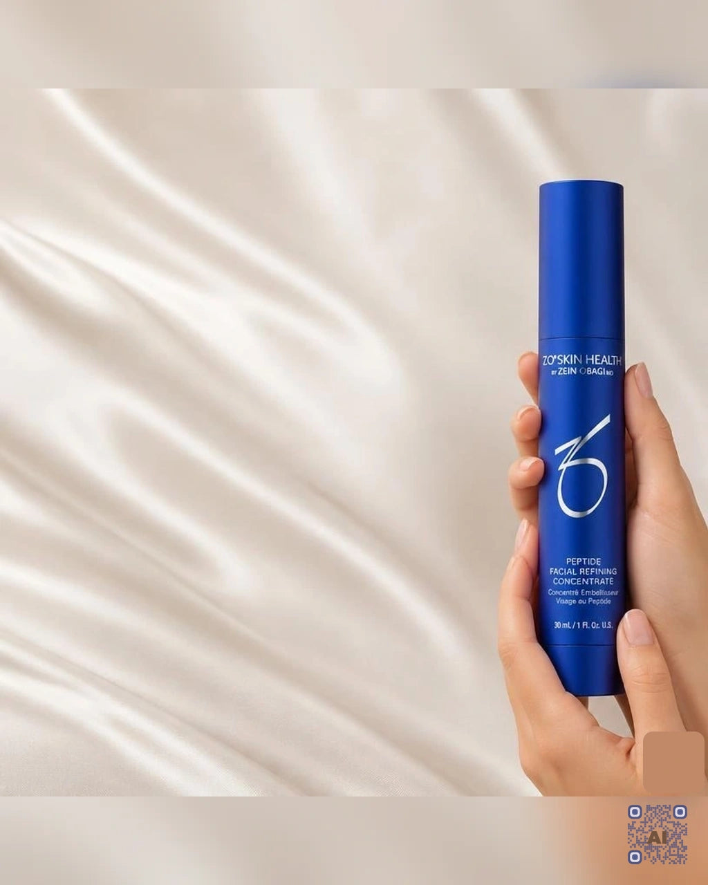 Zdjęcie wygenerowane przy użyciu AI · ZO Skin Health Peptydowy koncentrat wygładzający do twarzy 30 ml (4)