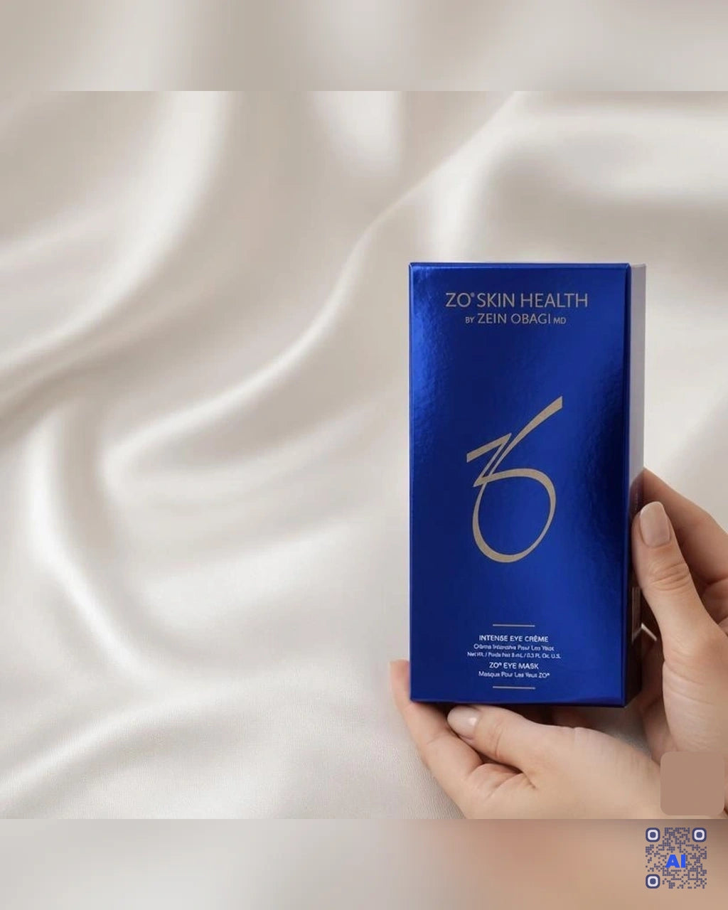 Zdjęcie wygenerowane przy użyciu AI · ZO Skin Health Intense Eye Creme 8 ml + chłodząca maska na okolice oczu (4)
